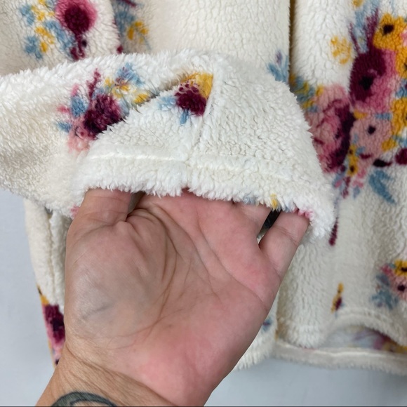 Floral Print Teddy Bear Pullover Jacket SZ 3X NWOT - Picture 4 of 8